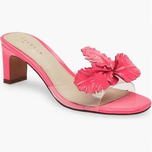 Park Ave Leather Flower Sandal